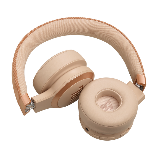 JBL Live 670NC - Sandstone - Wireless On-Ear Headphones with True Adaptive Noise Cancelling - Detailshot 1 image number null